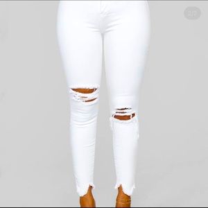 White jeans